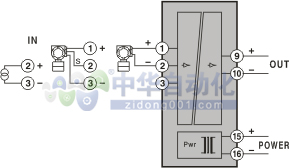 ！！！！YUTONG INSTRUMENTS+TC-PI系列变送器或直流信号输入隔离器+接线方式1